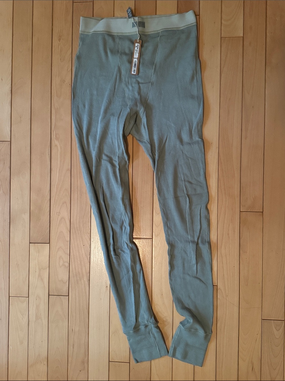 Skims Long Johns in Sage Green